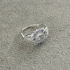 ANILLO GIRASOL CON ZIRCONIA BLANCA 7,8