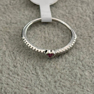 ANILLO CORAZONCITO ROSA TALLA 7