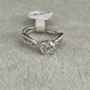 ANILLO CON MICROCIRCONIAS DE RODIO TALLA 6
