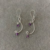 ARETES MEDIA GOTA ALAMBRE, COLOR ROSA, CAFE, MORADO, AZUL TURQUEZA, BLANCO, ROJO, VERDE, PLATA .925