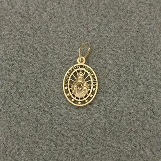 MEDALLA DEL SAGRADO CORAZON DE JESUS, ORO 1OK