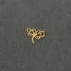 DIJE DE LIBELULA CALADA, ORO 14K