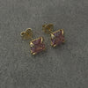 ARRETE CON CIRCONIA CON BANO DE ORO, PLATA .925