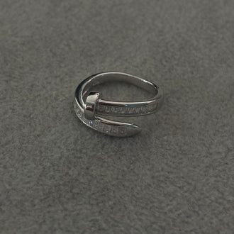 ANILLO CON CIRCONIA Y BANO DE RODIO, TALLA 6, 7, 8, 9, PLATA .925