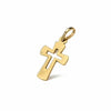 DIJE DE SILUETA DE CRUZ, ORO 14K