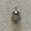 Sterling Silver .925 owl-shaped pendant