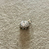 Round Sterling Silver Moissanite pendant