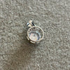 Round Sterling Silver Moissanite pendant