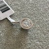 Sterling Silver round cut Moissanite pendant 1.68CT