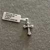 Sterling silver cross pendant with moissanite stones 0.44CT