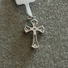 Sterling silver cross pendant with moissanite stones 0.44CT