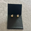 Sterling silver stud earrings with square-cut moissanite stones 1.0CT, certificate available