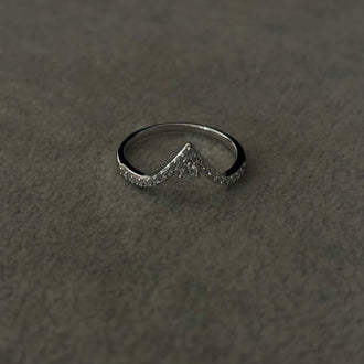 Anillo de Pico con Zirconia, Talla 6,8,9, Plata .925
