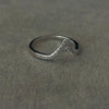 Anillo de Pico con Zirconia, Talla 6,8,9, Plata .925