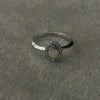 Anillo de Oval con circonia, Talla 6,7,9, Plata .925