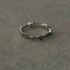 Anillo de Zirconia con Corazones, Talla 7,8, Plata .925