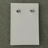 Arretes Cuadrado color Blanco y Amarillo, Plata .925