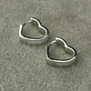 Arretes Hugguie Corazon con Zirconia, Plata .925