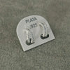Arretes Estilo Baguette con Zirconia, Plata .925