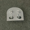 Arretes Estilo Baguette con Zirconia, Plata .925