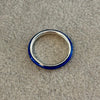 Anillo Color Azul Oscuro, Talla 5,6,7,8,9, Plata .925