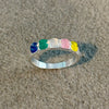 Anillo con ositos de multicolor, Talla 6,7,8, Plata .925