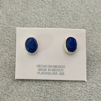 Arretes con piedra natural Lapilazuli, Plata .925