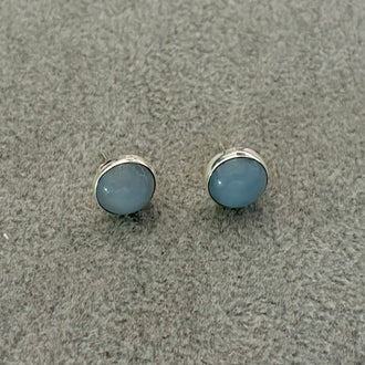 Arrete con piedra natural blue lace agate, Plata .925