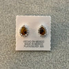 Broquel con piedra natural, en color Azul, Morado, Naranja, Blanco, Café, o Rosa, Plata .925
