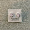 Broquel con piedra natural, en color Azul, Morado, Naranja, Blanco, Café, o Rosa, Plata .925