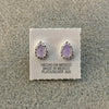 Broquel con piedra natural, en color Azul, Morado, Naranja, Blanco, Café, o Rosa, Plata .925