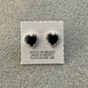 Arrete Corazon con Zirconia color Morado, Negro, Rosa, Dorado, Rojo, Blanco, Verde, Azul