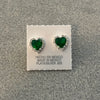 Arrete Corazon con Zirconia color Morado, Negro, Rosa, Dorado, Rojo, Blanco, Verde, Azul