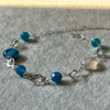 PULSERA AGATHA, ELIGEN COLOR AZUL, CAFE, MORADO, FIUSHA, ROSA, PLATA .925