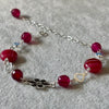 PULSERA AGATHA, ELIGEN COLOR AZUL, CAFE, MORADO, FIUSHA, ROSA, PLATA .925