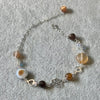 PULSERA AGATHA, ELIGEN COLOR AZUL, CAFE, MORADO, FIUSHA, ROSA, PLATA .925