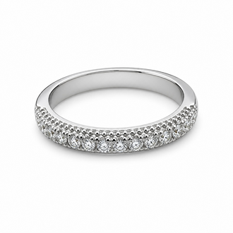 Anillo media churubela, talla 6,7,8,9 bano de rodia, plata .925