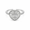 Anillo de compromiso con bano de rodio en talla 9