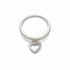 Anillo Corazon con Zirconia Blanca 6,7,8,9