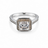 Anillo de compromiso con bano de rodia talla 6,7,8,9