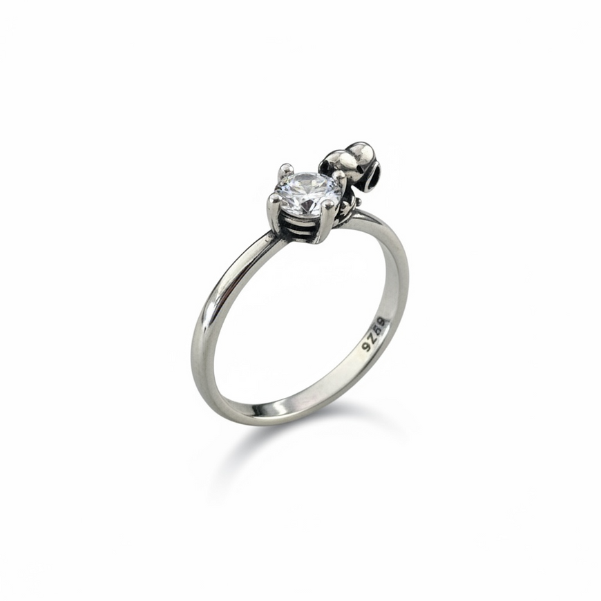 ANILLO SNOOPY CON CIRCONIA 6,7,8