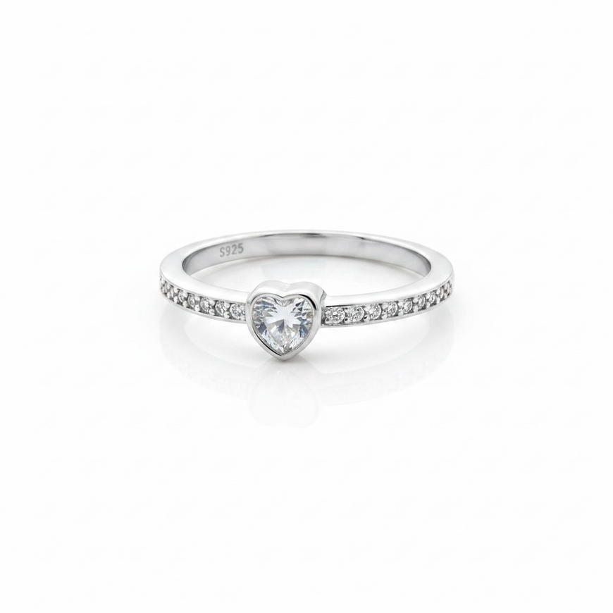 ANILLO PLATA .925 DISENO CORAZON