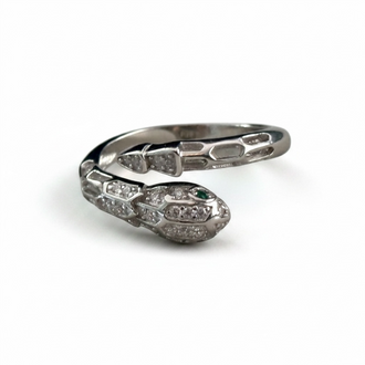 ANILLO SERPIENTE CON CIRCONIAS TALLA 7