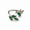 ANILLO COLIBRI ZIRCONIA VERDE TALLA 6