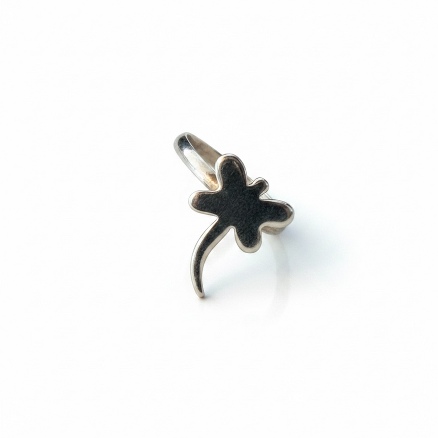 Anillo para el pie en plata .925 con diseno de firefly Talla 4