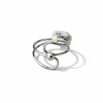 Anillo para el pie en plata .925 con bola Talla 3