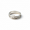 Anillo para el pie en plata .925 con diseno diseno torzal Talla 6.5
