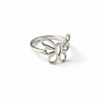 Anillo para el pie en plata .925 diseno mariposa Talla 1