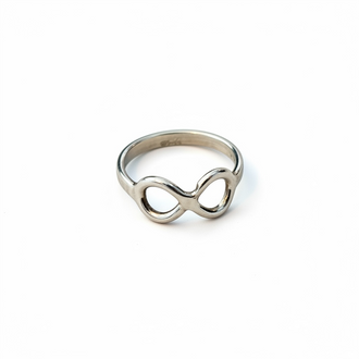 Anillo para el pie en plata .925 diseno infinito Talla 2.5