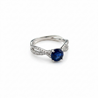 ANILLO DE MICRONIAS BANO DE RODIO TALLA 7